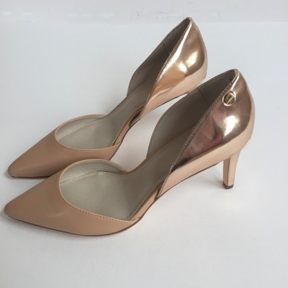 Calvin Klein Naline Nude with Rose Gold Metallic - Picture 5 of 7